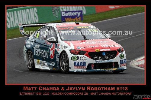 2022760 - Matt Chahda - Jaylyn Robotham - Holden Commodore ZB - Supercars - Bathurst, REPCO 1000, 2022