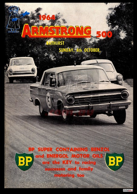 Authentic Design Retro Bathurst Posters, 1964, Armstrong 500