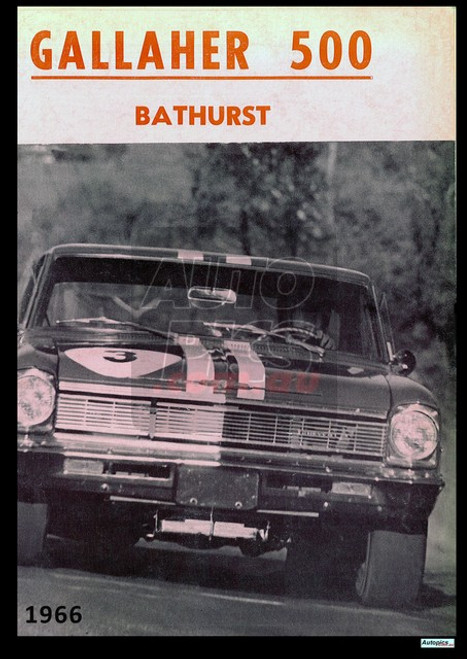 Authentic Design Retro Bathurst Posters, 1966, Gallaher 500