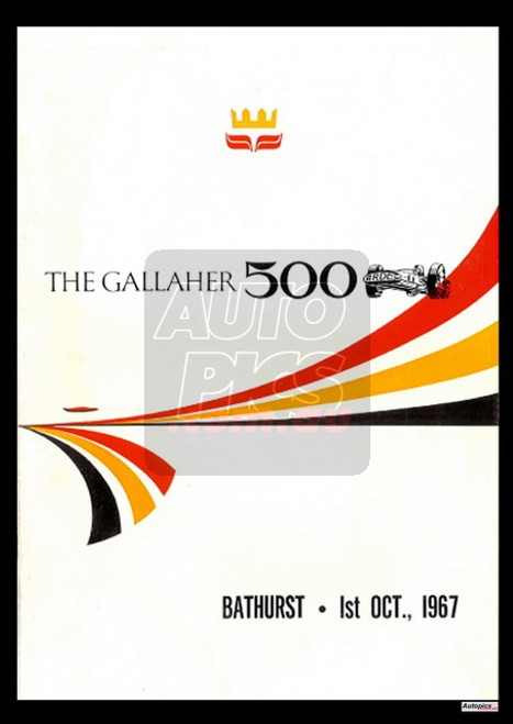 Authentic Design Retro Bathurst Posters, 1967, Gallaher 500