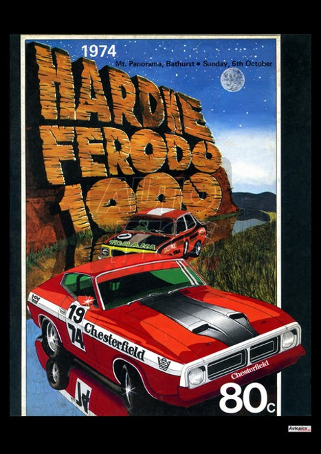 Authentic Design Retro Bathurst Posters, 1974, Hardie Ferodo 500