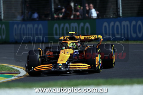 24AP03JS3022 - Formula 1 -  Rolex Australian Grand Prix,  Albert Park Grand Prix Circuit,  Lando Norris - McLaren Mercedes, Car #4 , 2024