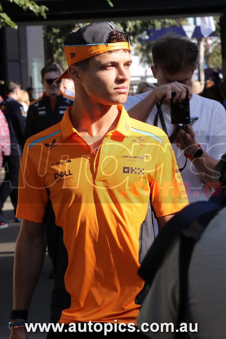 24AP03JS3028 - Formula 1 -  Rolex Australian Grand Prix,  Albert Park Grand Prix Circuit,  Lando Norris Head Shot - Ferrari, Car #4 , 2024