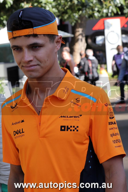 24AP03JS3029 - Formula 1 -  Rolex Australian Grand Prix,  Albert Park Grand Prix Circuit,  Lando Norris Head Shot - Ferrari, Car #4 , 2024