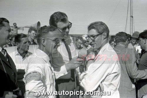 60PI11UK7009 -  Frank Coad & John Roxburgh - Winner of the First Armstrong 500, Phillip Island, 1960, Vauxhall Cresta, Head Shot