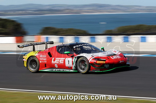 24PI08JS1012 - Chaz Mostert & Liam Talbot - Phillip Island Grand Prix Circuit,  Fanatec GT World Challenge Australia, 2024 - Ferrari 296 GT3 - Photographer - James Smith