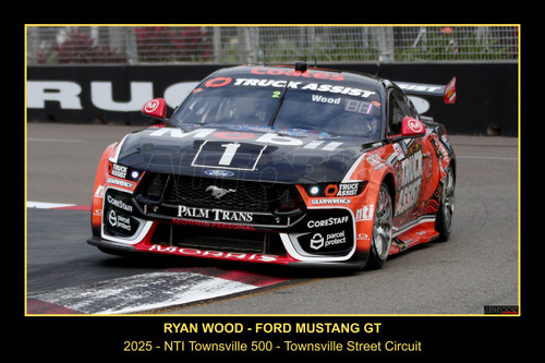 25TV07JS7041F - Ryan Wood, NTI Townsville 500, TOWNSVILLE STREET CIRCUIT, 2025,  Ford Mustang GT - Photographer James Smith 25TV07JS7041F - Ryan Wood, NTI Townsville 500, TOWNSVILLE STREET CIRCUIT, 2025,  Ford Mustang GT - Photographer James Smith