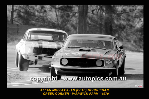 700017-1 - Allan Moffat & Pete Geoghegan, Creek Corner at Warwick Farm, 1970 - Photographer Lance J Ruting