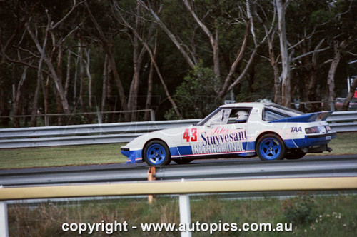 83SA09KM7015 - Allan Moffat, Castrol 400, Sandown International Motor Raceway, 11th September, 1983, Mazda RX-7 - Photographer Keith Midgley