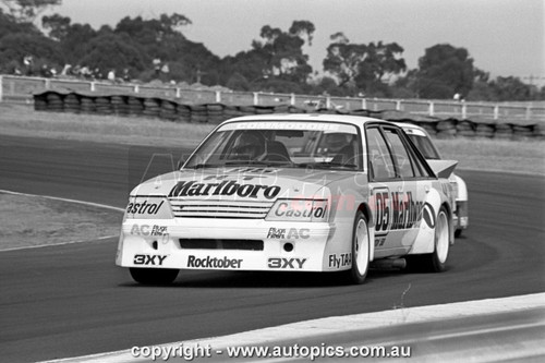 84SA09DH7013 - Peter Brock & Larry Perkins, Castrol 500, Sandown International Motor Raceway, 9th September, 1984, Holden Commodore VK - Photographer Darren House