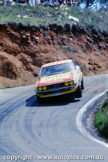 77BA10LR7032 - Peter Williamson & Gary Scott,  Hardie Ferodo 1000, Bathurst, 1977, Toyota Celica,  43 laps completed -  Photographer  Lance J Ruting 77BA10LR7032 - Peter Williamson & Gary Scott,  Hardie Ferodo 1000, Bathurst, 1977, Toyota Celica,  43 laps completed -  Photographer  Lance J Ruting