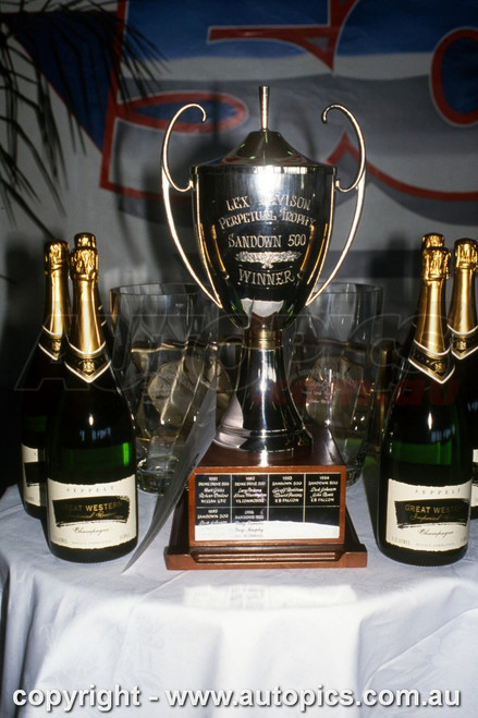 97SA09RS7003 - Trophy - Craig Lowndes & Greg Murphy, Sandown Tickford 500, Sandown International Motor Raceway, 14th of September, 1997, Holden VS Commodore, WINNERS - Photographer Ray Simpson 97SA09RS7003 - Trophy - Craig Lowndes & Greg Murphy, Sandown Tickford 500, Sandown International Motor Raceway, 14th of September, 1997, Holden VS Commodore, WINNERS - Photographer Ray Simpson
