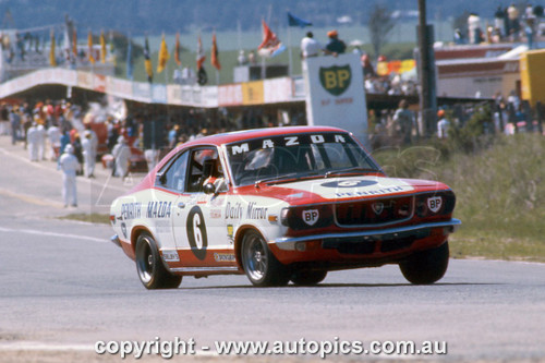 75BA10LR7024 - Don Holland & Hiroshi Fushida, Hardie Ferodo 1000, Bathurst, 1975 , Class C Winner, Mazda RX3 12A - Photographer Lance Ruting