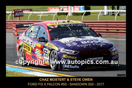 17SA09JS7034-1 - Chaz Mostert & Steve Owen,  Wilson Security Sandown 500, Sandown International Motor Raceway, 17th of September, 2017, Ford FG X Falcon - Photographer James Smith