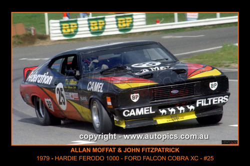 79862-F - Allan Moffat & John Fitzpatrick, Hardie Ferodo 1000, Bathurst, 1979, Ford Falcon XC Cobra - Photographer Lance J Ruting