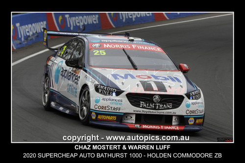 2020013-F - Chaz Mostert & Warren Luff, Supercheap Auto Bathurst 1000, Winner, 2020 - Holden Commodore ZB