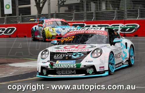 25AD11JS2019 - Porsche Paynter Dixon Carrera Cup Australia, 2025 BP Adelaide 500,  Adelaide Parklands Circuit, 2025 - Porsche 911 GT3 - Photographer James Smith