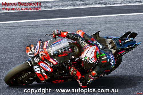 AOP25PI10JM6504 - Marco Bezzecchi, MotoGP, Phillip Island Circuit, 2025, Aprilia, #72 - POSTER