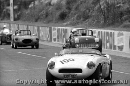 80801 - Ray Roberts Austin Healey 100S - Amaroo Park 27th January 1980