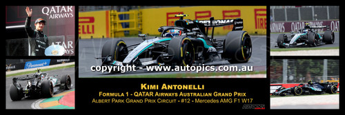 PANOKimiAntonelli - Kimi Antonelli, Formula 1, QATAR Airways Australian Grand Prix, Albert Park Grand Prix Circuit - Runner Up, 2026,  Mercedes AMG F1 W17, Car #12