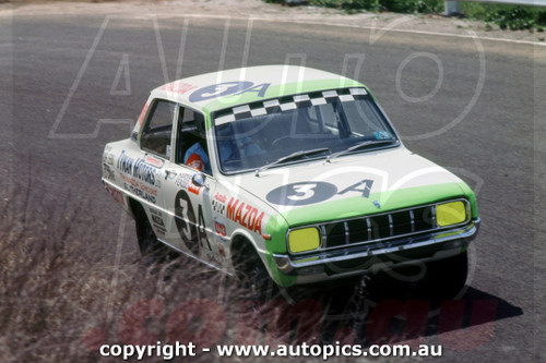 70BA10JN7016  -  Geoff Leeds & Les Carne, Mazda 1300 - Hardie Ferodo 500, Mount Panorama, Bathurst, 1970 - Photographer Jeff Nield