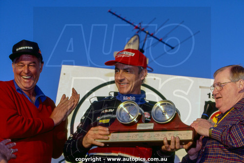 97OP11RB7013 - Peter Brock Presentation, Holden Commodore VS (HRT) Brock's Farewell - Oran Park Raceway, Narellan, New South Wales, November 16th 1997