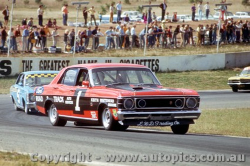 71134 - F. Gibson  & J. Goss Ford Falcon XW GTHO - Toby Lee  Race- Oran Park 16/5/71 - Photographer Jeff Nield