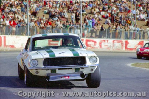 70188 - Ian  Pete  Geoghegan Ford Mustang -  Oran Park 9th August  1970 - Photographer Jeff Nield