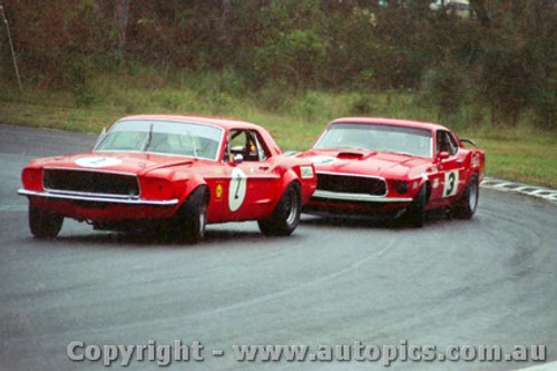 70208 - Bob Jane / Allan Moffat Ford Mustang - Warwick Farm 15th February 1970 - Photographer Jeff Nield