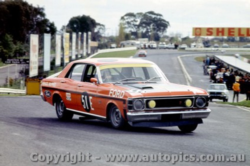 70225 - Bruce McPhee  Ford Falcon XW  GTHO - Sandown 13th September 1970