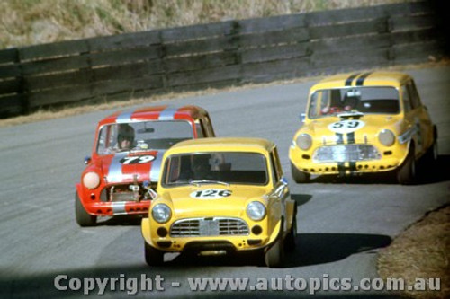 68176 - D. Dickson Sportsfour Mini / D. Cooke / J. Simmons Morris Mini - Catalina Park Katoomba 9th June 1968