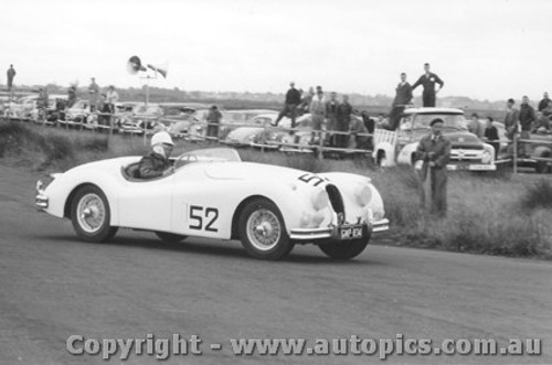 58429 - N.S. Norway Jaguar XK140 - Phillip Island  22nd February 1958 - Photographer Peter D Abbs