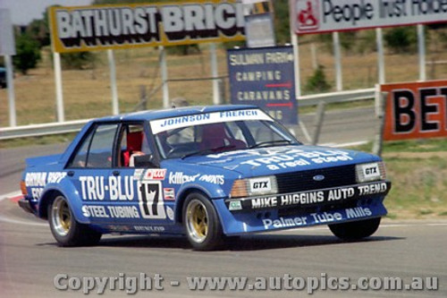 80794  -  D. Johnson / J. French  - Ford  Falcon XD -  Bathurst  1980 - Photographer Lance J Ruting