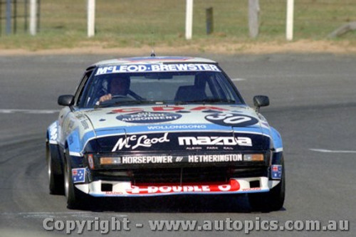 80815  - P. McLeod / M. Brewster - Mazda RX7 - Completed 65 laps -  Bathurst 1980 - Photographer Lance J Ruting