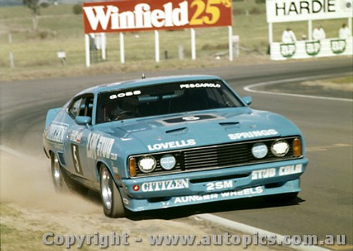 77767  - J. Goss / H. Pescarolo  Facon XC - Completed 113 Laps -  Bathurst 1977 - Photographer Lance J Ruting