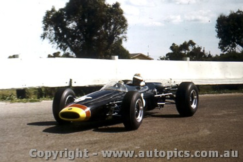 66573  - John Harvey Repco Brabham  Ford - Sandown Tassman Series 1966 - Photographer Peter D Abbs