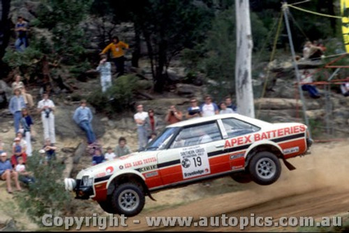 79956a - Gary Meehan  / Greg Gifford - Toyota Celica - Southern Cross Rally Port Macquarie 1979- Photographer Lance Ruting