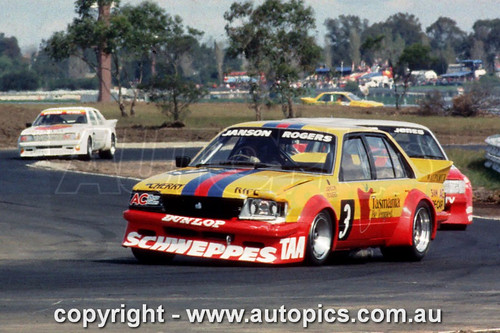 84049 - Peter Janson & Garry Rogers, Sandown International Motor Raceway, 1984, Holden Commodore VK - Photographer Peter D Abbs