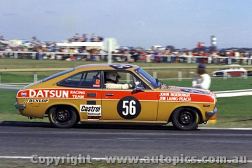 73144 - J. Roxburgh / J. Laing-Peach - Datsun - Sandown 9th September 1973 - Photographer Peter D Abbs