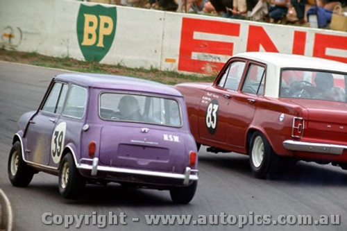 67082 -  G. Ryan Holden EH  / P. Barnes Morris Cooper S -  Oran Park 1967 - Photographer Richard Austin