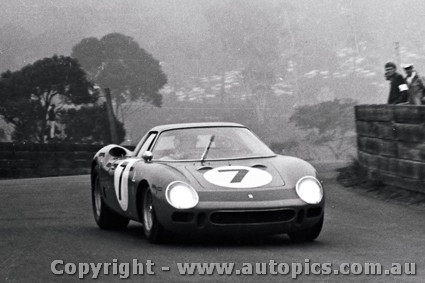 67487 - W. Brown - Ferrari 250 LM  - A very foggy Catalina 23th April 1968 - Photographer Lance J Ruting