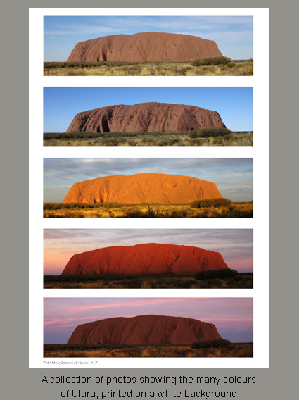 The Many Colours of Uluru -  Product Code - 31002