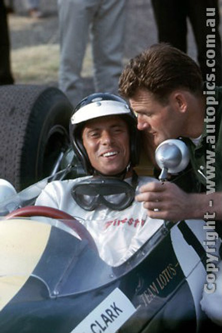 66588 - Jim Clark Lotus 39 Climax -  Tasman Series  Warwick Farm 1966 - Photographer Adrien Schagen