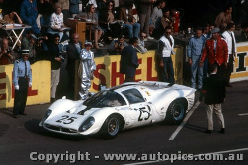 67304 - Pedro Rodriguez / G. Baghetti - Ferrari 412P - Le Mans 24 Hour 1967 - Photographer Adrien Schagen