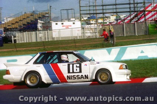 83793 - Fred Gibson / John French Nissan Bluebird Turbo  -  Bathurst 1983 - Photographer Lance J Ruting