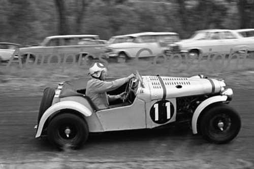 65470 -  G. Makin MG TC  Supercharged Special, known as  Buttercup  - Lakeland Hillclimb 7th February 1965 - Photographer  Peter D Abbs