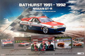 Signed Poster,  Nissan GT-R Bathurst 1000 Winner 1991 & 1992 - Signed By Mark Skaife, Jim Richards & Fred Gibson