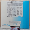 Cordis R51006008L SABERX RADIANZ™ 5Fr .018 PTA Dilatation Catheter, Diameter 6.0mm X 8cm, Length 190cm, Box of 01