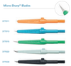 Visitec 377513 Beaver® Micro-Sharp® Blades, 3 mm, 15 Degrees, Blue. Box of 06