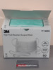 3M 1835 Surgical Mask High Fluid Resistant, ASTM Level 3, Pleated, Tie Closure, One Size Fits Most Green NonSterile. Case of 300 (6 box of 50)